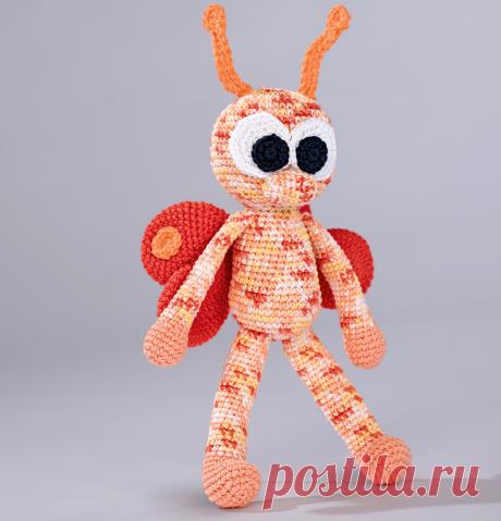 Игрушка «Бабочка» - схема вязания крючком. Вяжем Игрушки на Verena.ru