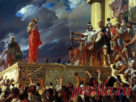 ☦️Великая Пятница :
Скорбный день, именно в пятницу распяли Христа на Голгофе, именно в этот день в церквях не проходят богослужения, т.к. в этот день Господь принёс себя в жертву ради человечества.

«Се, Человек!»- сказал Пилат и пальцем, 
Обремененным тусклым изумрудом, 
На Бога в багрянице указал, 
На Бога, чье чело в венце терновом 
Сочилось кровью, темною, земной. 
"Се, Человек!- он повторил устало,- 
И я не знаю - в чем его вина." 
Но запах смерти стлался над толпою,...