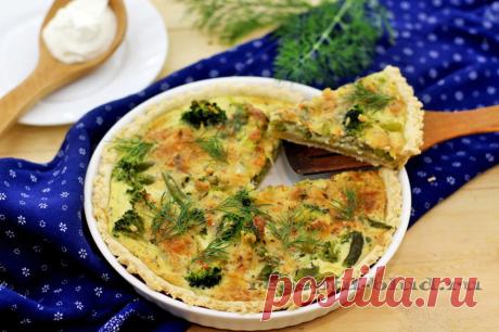Пирог с брокколи.