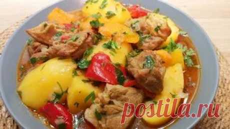 Тушеная картошка с мясом. | Вкусные рецепты | Дзен