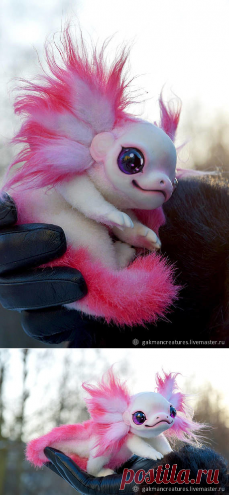 Малыш Аксолотль – купить в интернет-магазине на Ярмарке Мастеров с доставкой - FCRWJRU | Санкт-Петербург