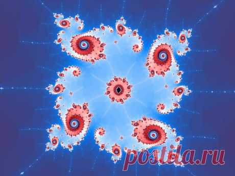 Blue Digital Fractal  Free Stock Photo HD - Public Domain Pictures