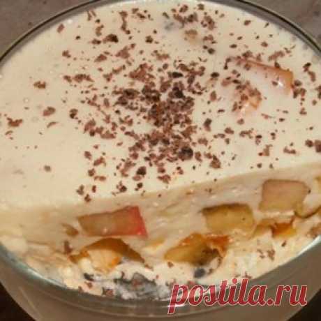 СМЕТАННОЕ ЖЕЛЕ С БАНАНАМИ - МирТесен