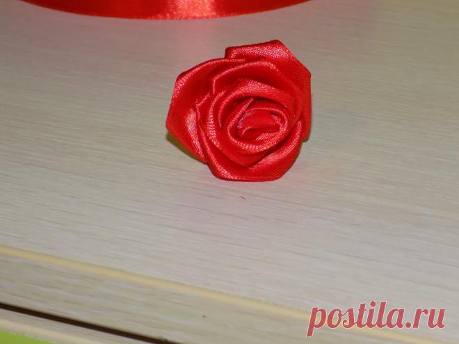 Как сделать розу из ленты 2, 5 см. Мастер класс с фото пошагово. | Радость Творчества | Яндекс Дзен