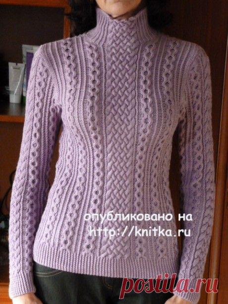 Свитер – водолазка спицами. Работа Марины Ефименко, Вязание для женщин