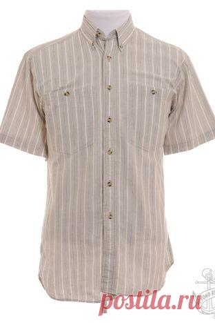 Рубашка Beyond Retro. Бежевый, Белый 100% хлопок