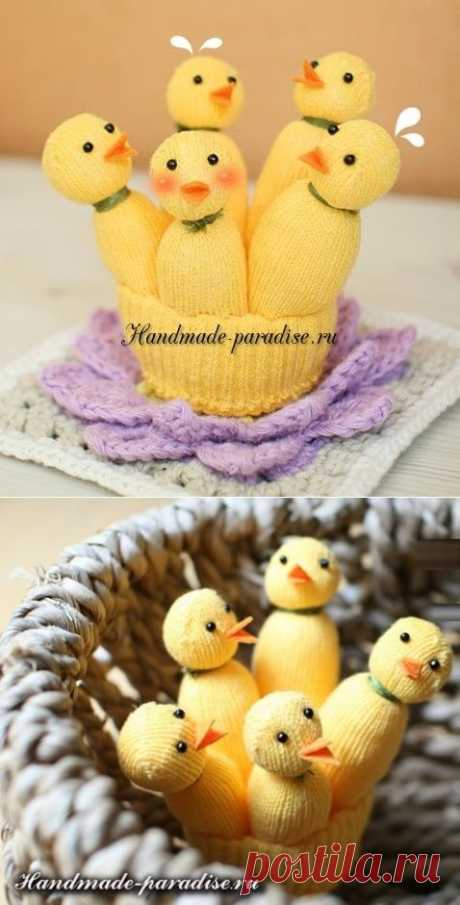 Цыплята из перчатки. Мастер-класс - Handmade-Paradise