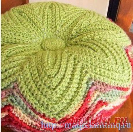 Вязаные подушки своими руками