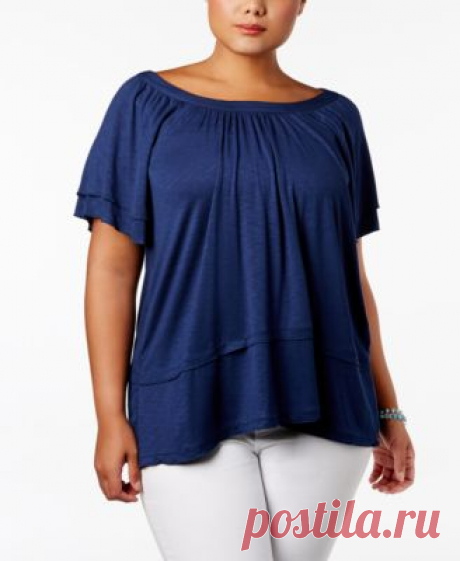 Style & Co Plus Size Off-The-Shoulder Top, Created for Macy's | macys.com