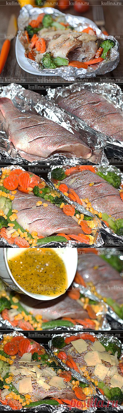 Окунь, запеченный в духовке – рецепт приготовления с фото от Kulina.Ru