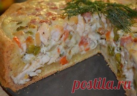 (+1) - Открытый пирог с мясом и овощами | Любимые рецепты