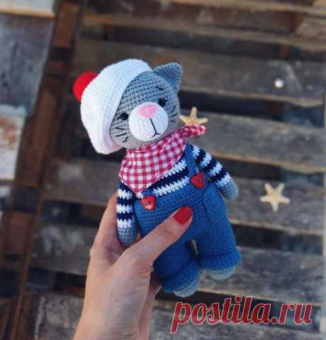 Вязаный котик Джереми | Схемы амигуруми