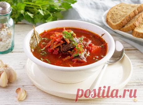 Постный борщ с грибами — MOJAKUHNJA.ru