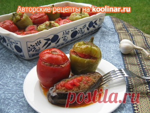 Долма из баклажанов (Бадымджан долмасы) - От хохлушки. пошаговый рецепт с фотографиями
