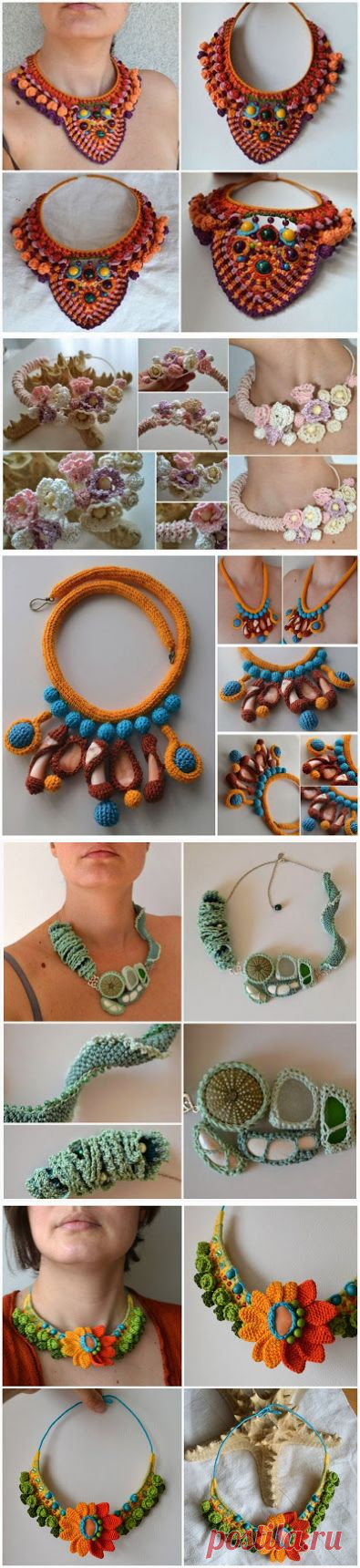 Irish crochet &: Украшения от Marmotescu