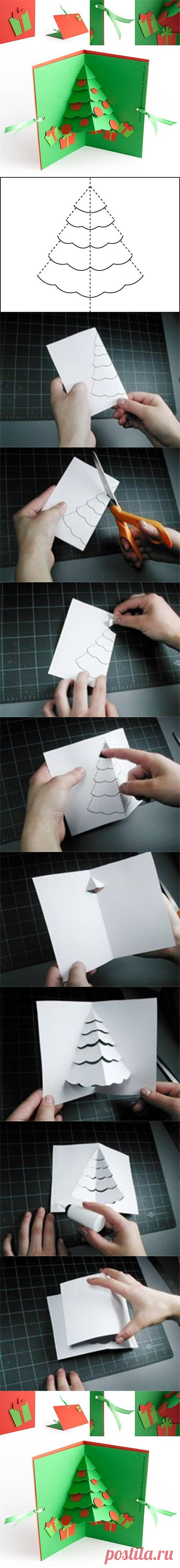 DIY Christmas Tree Pop Up Card – UsefulDIY.com