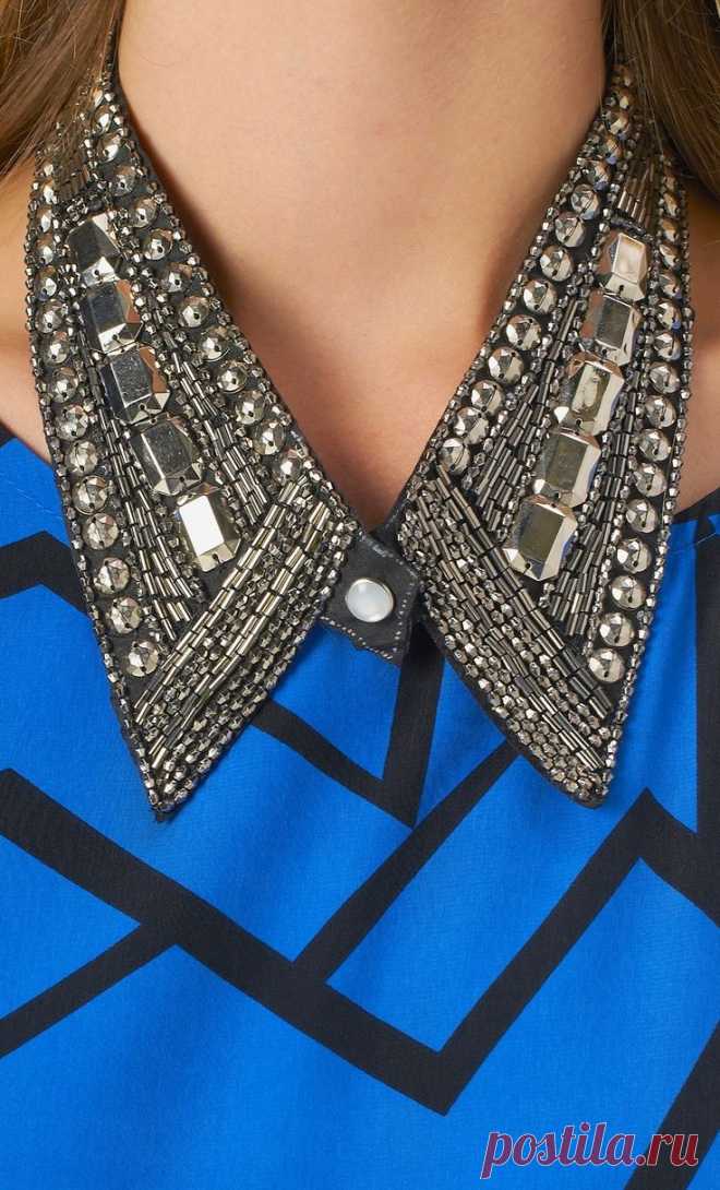 (87) embellished collar necklace | Beaded collars