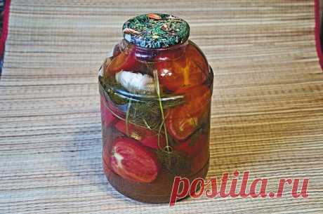 быстрые малосольные помидоры в маринаде из... чайной заварки.