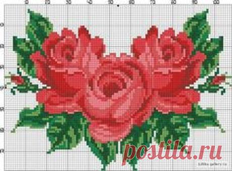 Схема для вышивки крестиком бисером