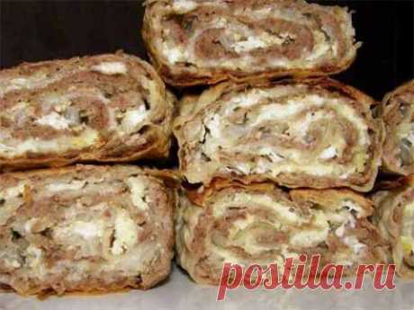 Ленивый штрудель из армянского лаваша | Домашняя кулинария