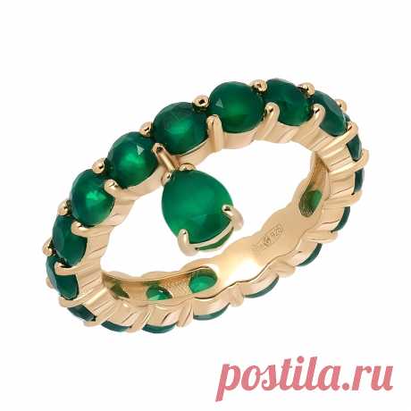 6.999 р-Серебряное кольцо с агатами и подвесным элементом - купить в интернет-магазине Ювелирочка
