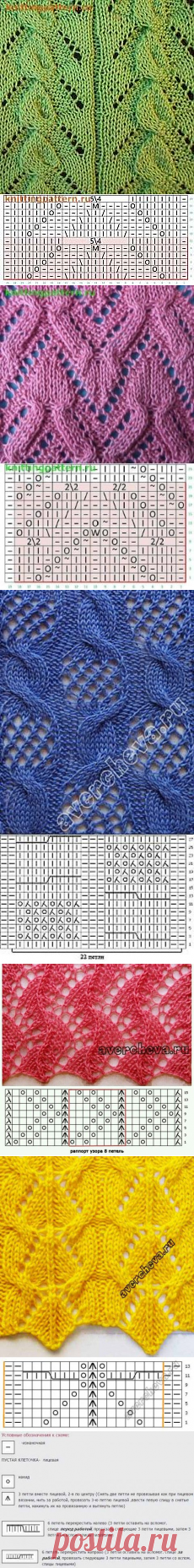 Изумительно красивые узоры на спицах — Сделай сам, идеи для творчества - DIY Ideas