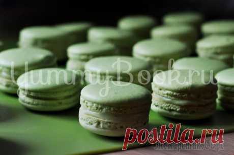 Макаронс с зеленым чаем