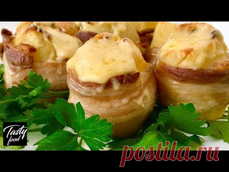 Это Нереально Вкусно! Картофель Фаршированный Сыром в Духовке!