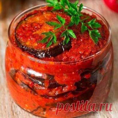 Баклажаны в томатах