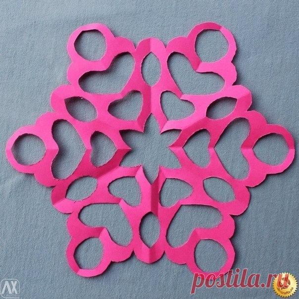 Схемы снежинок + как сложить бумагу для вырезания. / Взлом логики