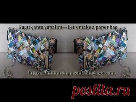 Kagıt çantaya fermuar dikiyoruz--Geridönüşüm--Recycle - YouTube