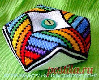 Радуга - вышивка красивой подушечки, схема / Вышивка крестиком и бисером - схемы и хвастушки / Лунтики. Развиваем детей. Творчество и игрушки
