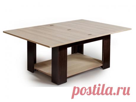 Стол журнальный-трансформер СЖТ-1 ясень/венге