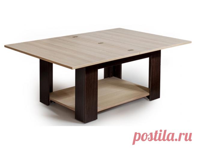 Стол журнальный-трансформер СЖТ-1 ясень/венге