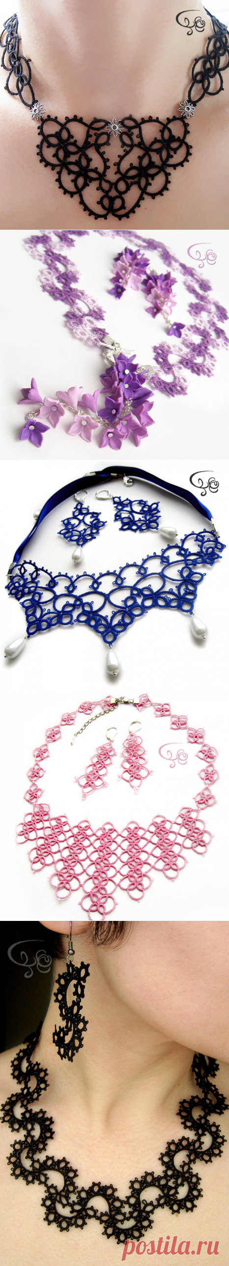 Украшения в технике фриволите: миллион узелков от Валентины Мельник - Charmelle.Pro