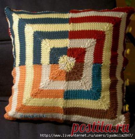 Пэчворк спицами. Коврики. Идеи с сайтов ravelry и etsy