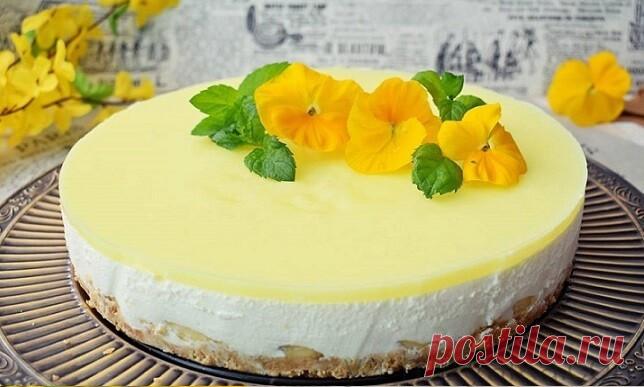Банановый чизкейк без выпечки. Рецепт чизкейк с бананами