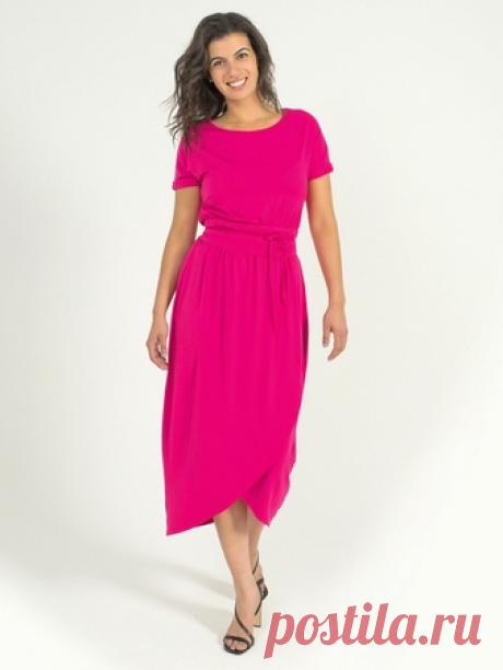 Платье с вырезом-лодочкой - выкройка № 20 из журнала 9/2020 Burda. Extra – выкройки платьев на Burdastyle.ru