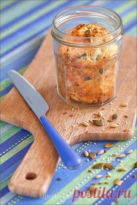 Творожно-зерновые булочки. Выпечка в банке.