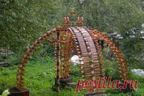 ИДЕИ ДЛЯ ДАЧИ ИЗ ПЛАСТИКОВЫХ БУТЫЛОК