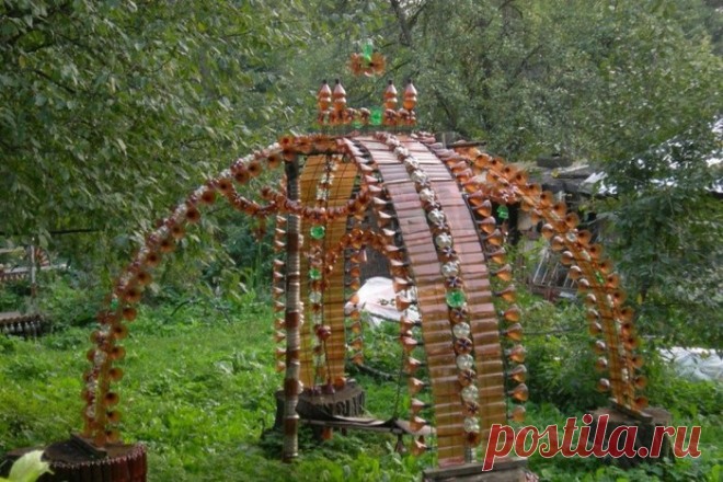 ИДЕИ ДЛЯ ДАЧИ ИЗ ПЛАСТИКОВЫХ БУТЫЛОК