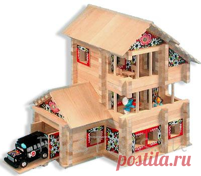 587Р Теремок 2 конструктор большой Роспись!!!!! Пелси (Новосибирск)