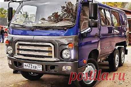 Бурка: грузовик-фургон с колёсной формулой 6х6 для сельской местности