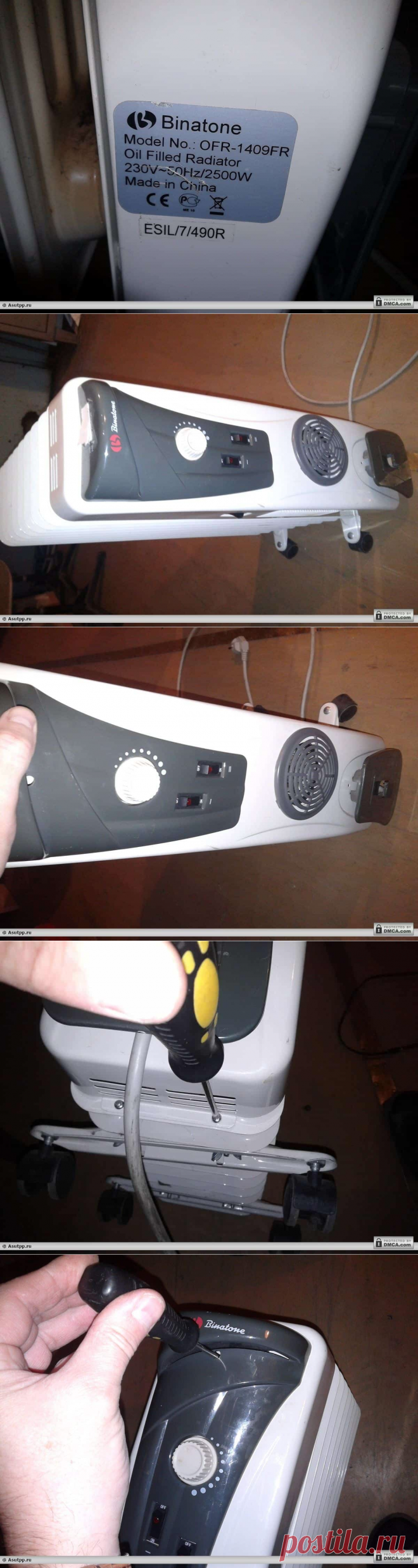 Ремонт масляного обогревателя своими руками: пошаговый мастер-класс