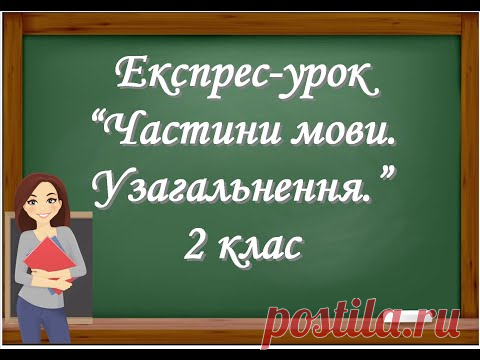 Частини мови 2 клас узагальнюємо знання