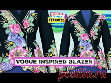 No-Sew Vogue Inspired Blazer - YouTube