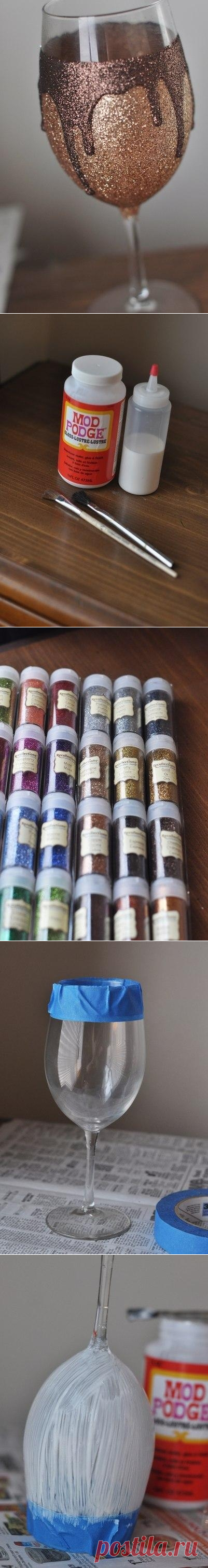 Декор праздничного бокала