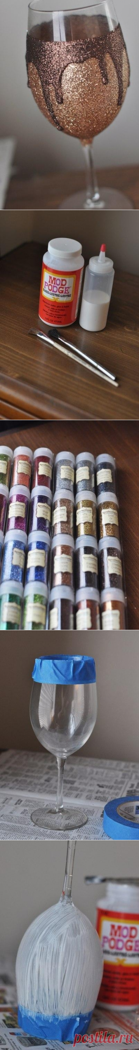 Декор праздничного бокала