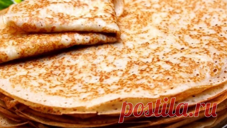 Самые Вкусные На Кефире Тонкие с Дырочками Блины. Объедение Просто!