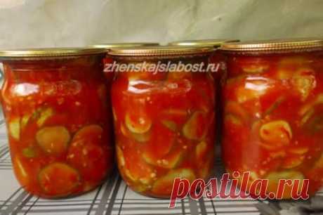 Огурцы консервированные в аджике